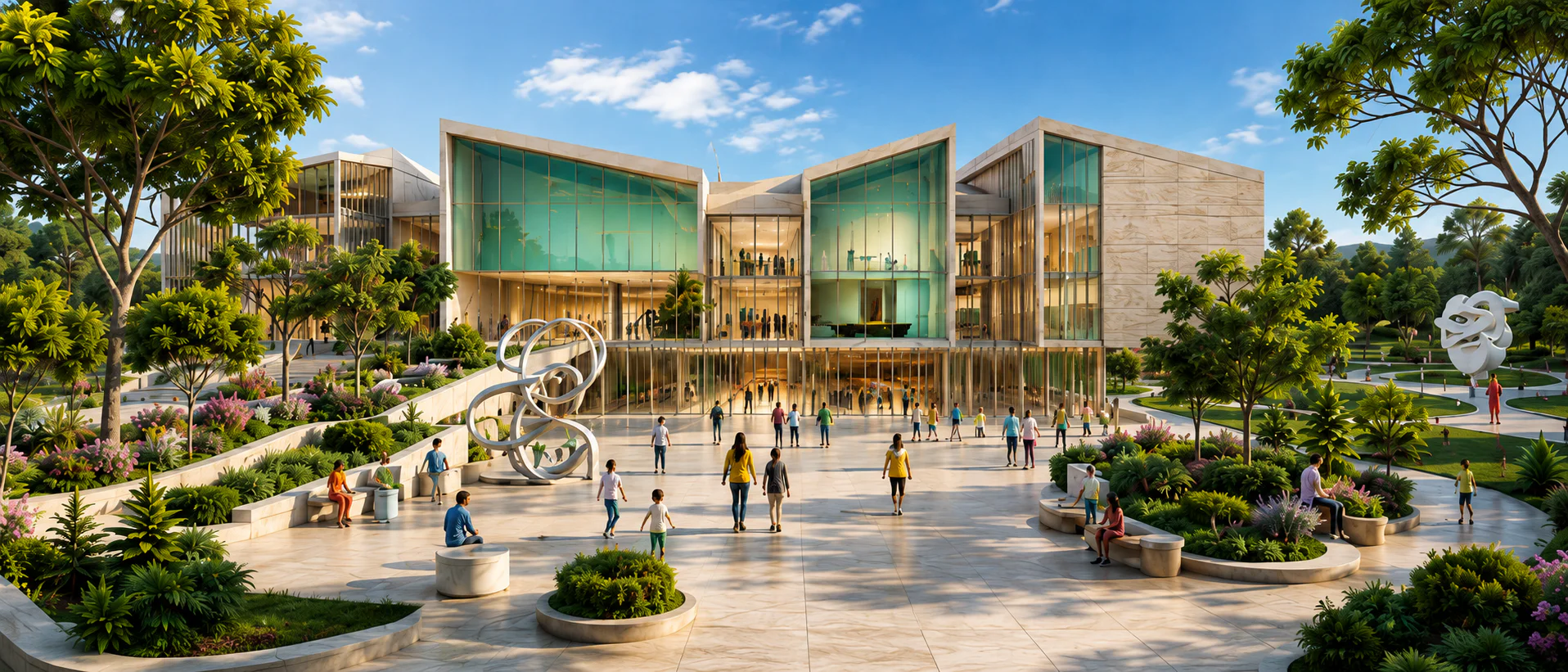 Architectural rendering of the planned permanent Children's Museum of the Galilee